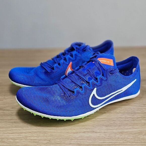 Nike Zoom Mamba V6 Track & Field Spikes Running Shoes Women's 8 Blue White New - Picture 2 of 15